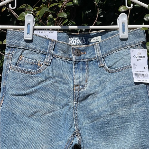 OshKosh BâGosh Girlâs Faded Bootcut Denim Jeans - Picture 4 of 9